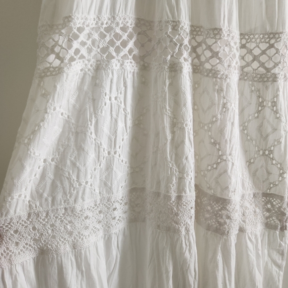 White  cotton summer dress - Picture 4 of 13